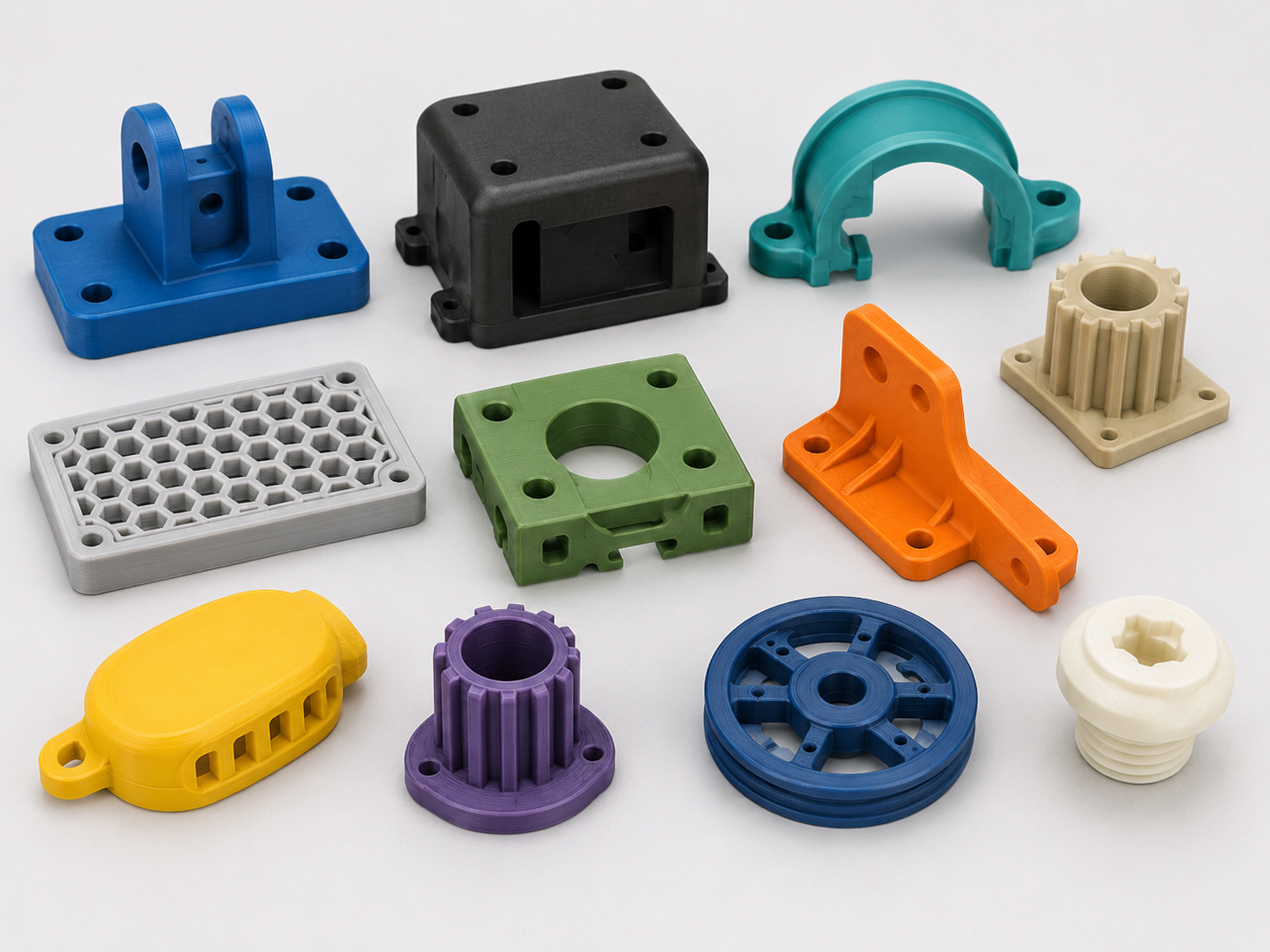 Revision-controlled batch of 3D printed parts for pilot builds