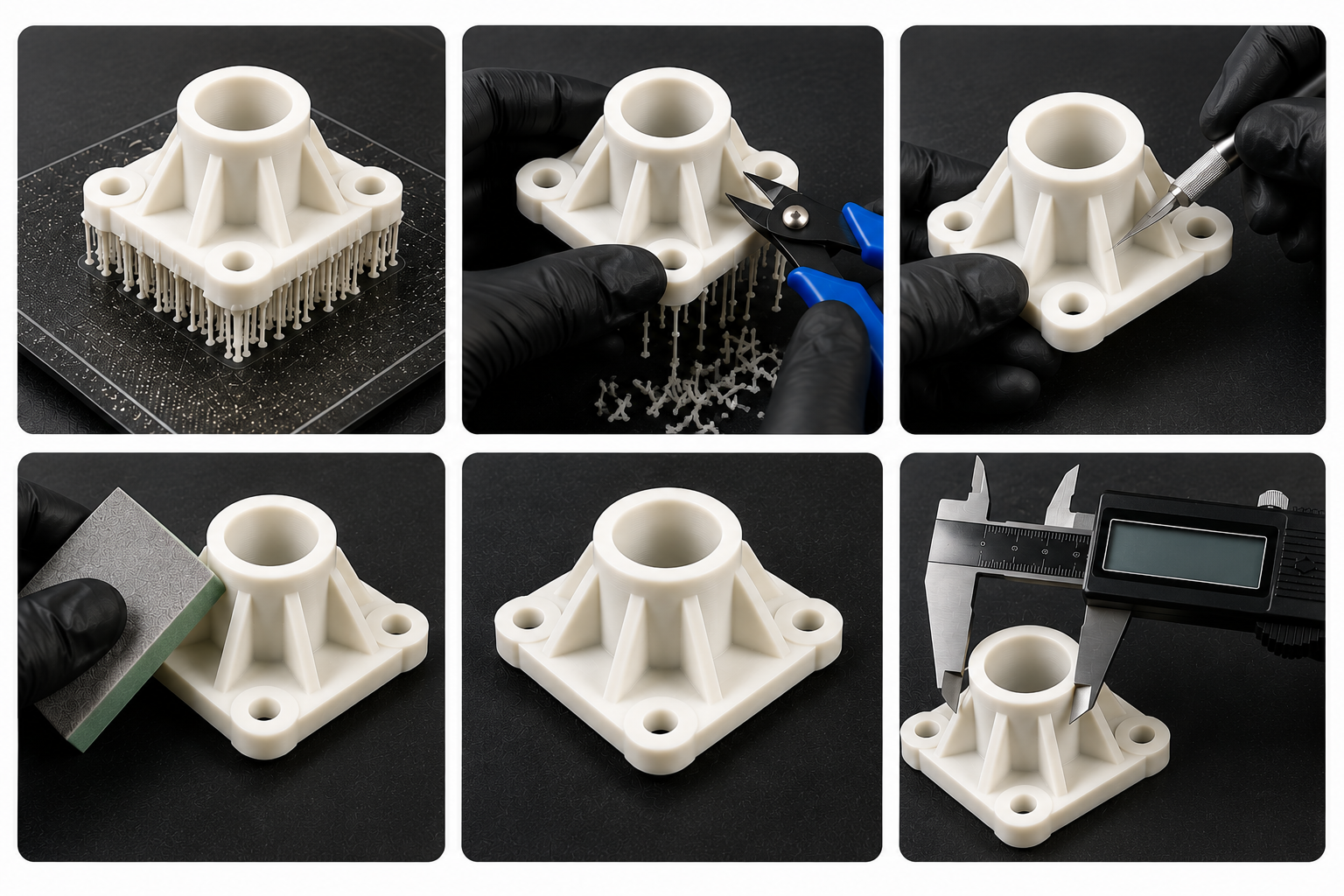 Packaged and delivered 3D printed parts