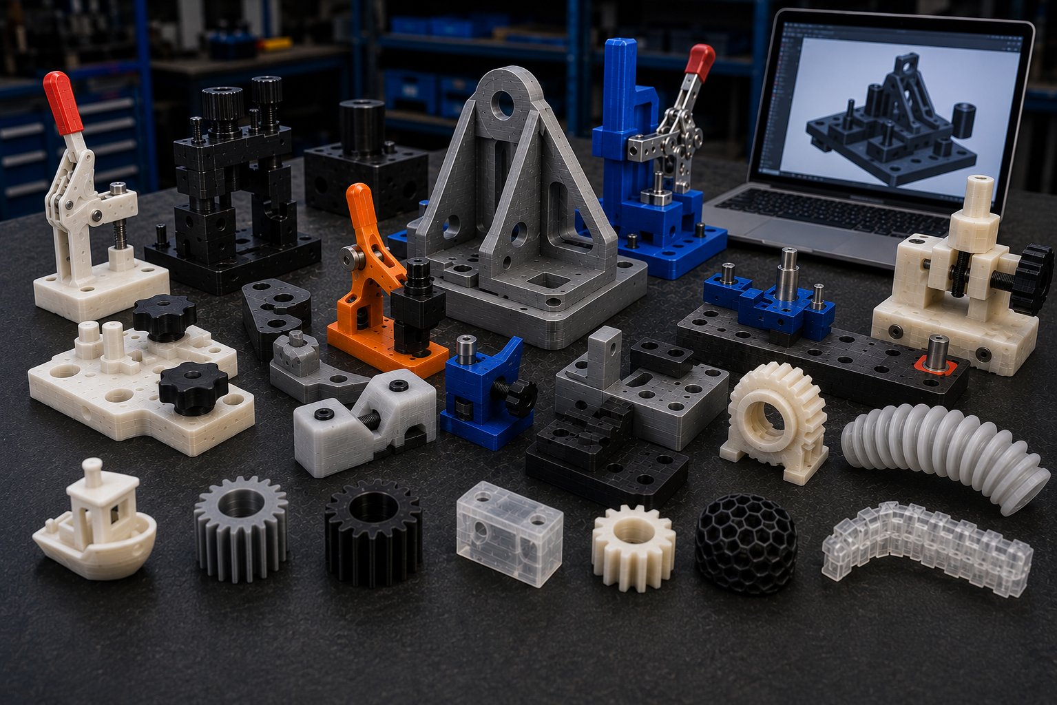 3D printed fixtures, jigs, and tooling