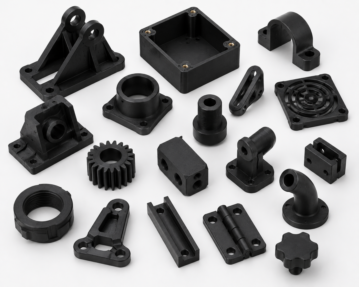 ABS and ASA 3D printed parts with thermal stability