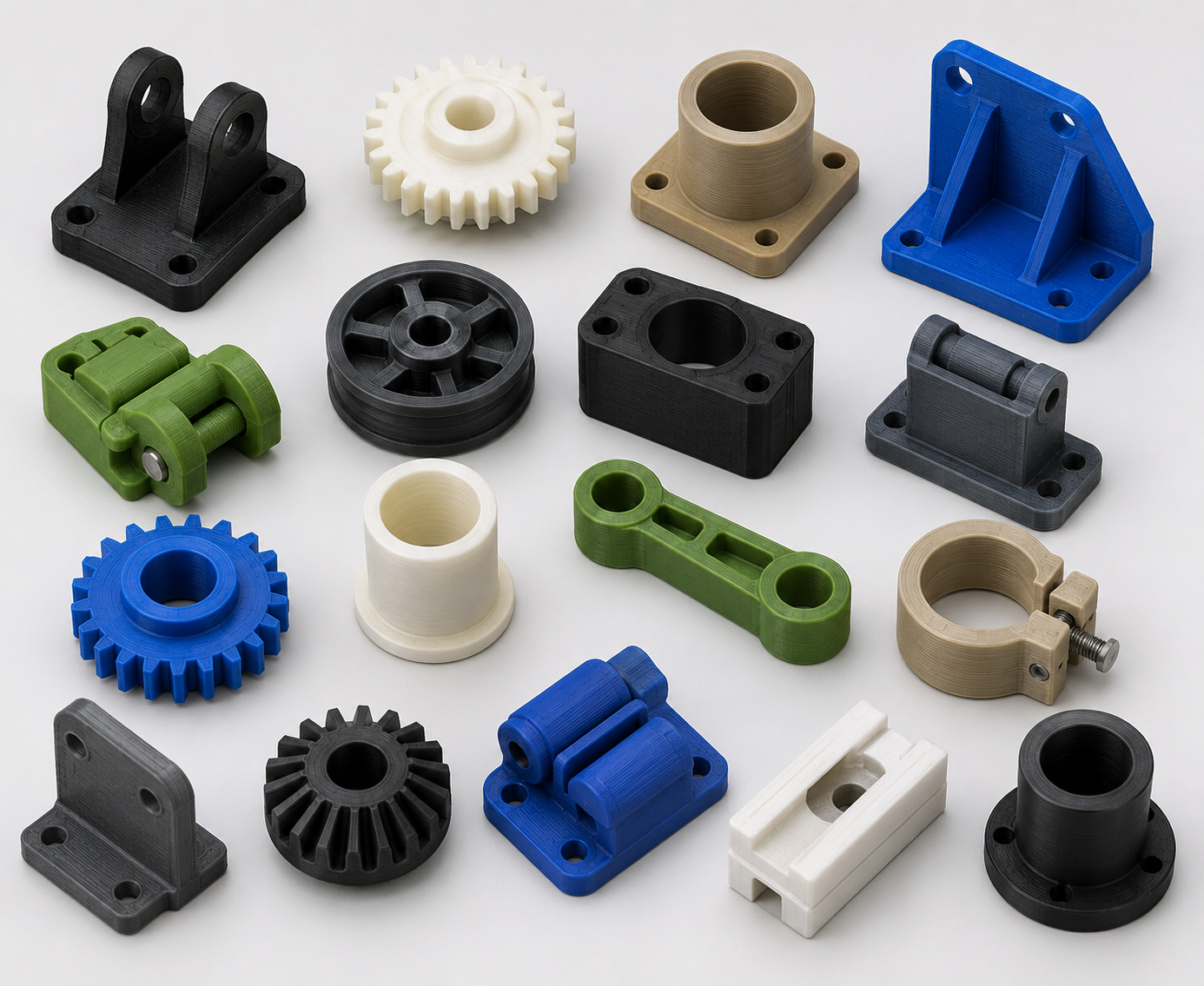 Nylon 3D printed parts for strength-critical and wear-resistant applications